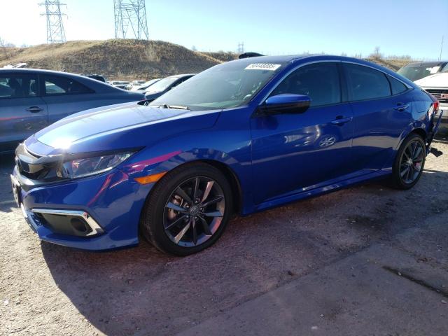 2HGFC1F76MH706260 - 2021 HONDA CIVIC EXL BLUE photo 1