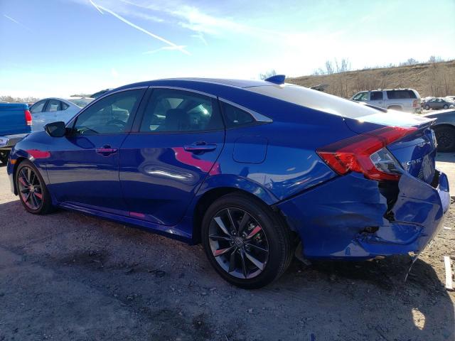 2HGFC1F76MH706260 - 2021 HONDA CIVIC EXL BLUE photo 2