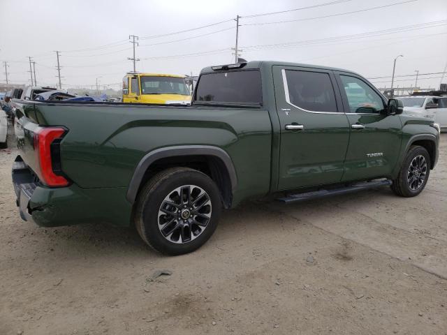 5TFJA5BC4NX001480 - 2022 TOYOTA TUNDRA CREWMAX LIMITED GREEN photo 3