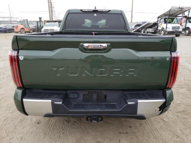 5TFJA5BC4NX001480 - 2022 TOYOTA TUNDRA CREWMAX LIMITED GREEN photo 6