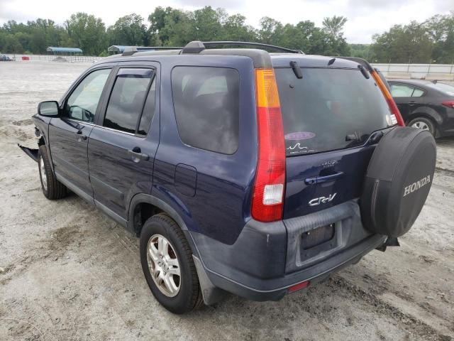 SHSRD78834U226919 - 2004 HONDA CR-V EX BLUE photo 3