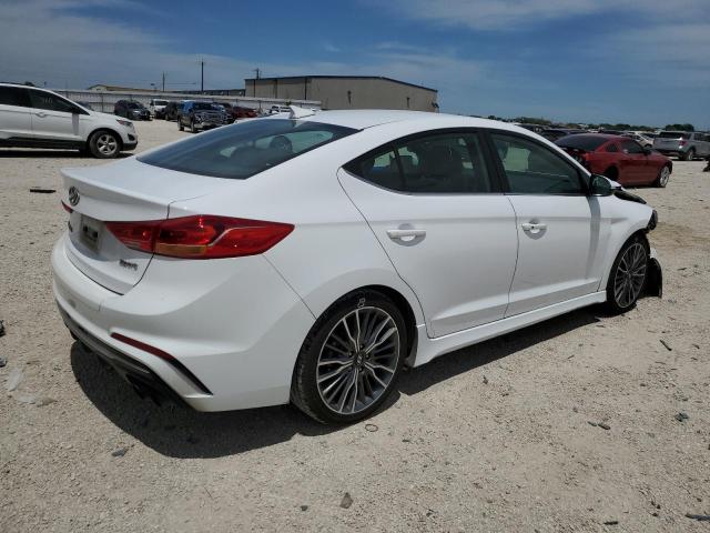 KMHD04LB5JU614067 - 2018 HYUNDAI ELANTRA SPORT WHITE photo 3