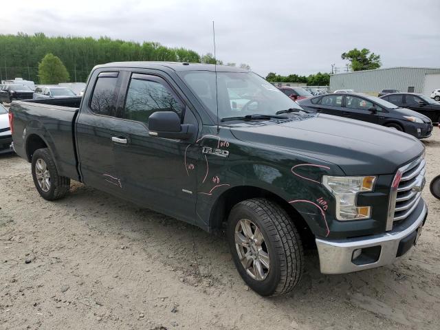 1FTEX1CP4GFC11452 - 2016 FORD F150 SUPER CAB GREEN photo 4