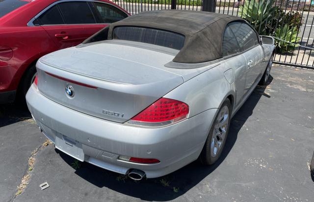 WBAEK13406CN76597 - 2006 BMW 650 I SILVER photo 4