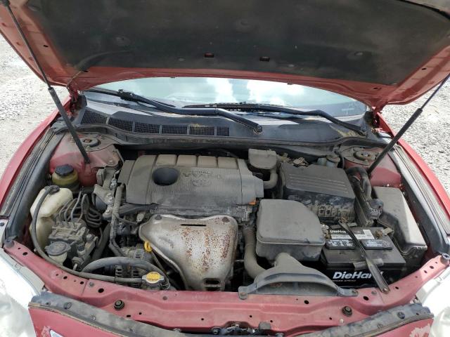 4T1BF3EK9AU087342 - 2010 TOYOTA CAMRY BASE RED photo 11