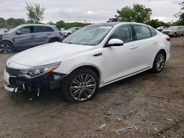 5XXGV4L2XJG248485 - 2018 KIA OPTIMA SXL WHITE photo 1