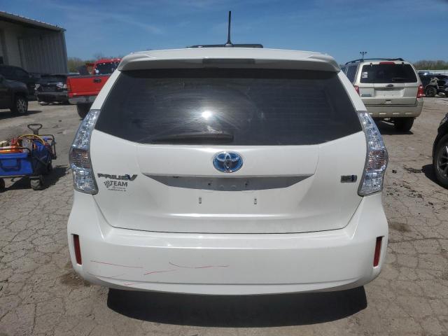 JTDZN3EU6C3135735 - 2012 TOYOTA PRIUS V WHITE photo 6