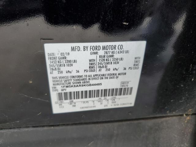 1FM5K8AR9KGB44485 - 2019 FORD EXPLORER POLICE INTERCEPTOR 黑色 照片 13