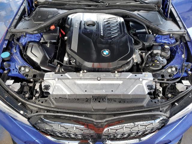 3MW5U7J08L8B43402 - 2020 BMW M340I BLUE photo 11