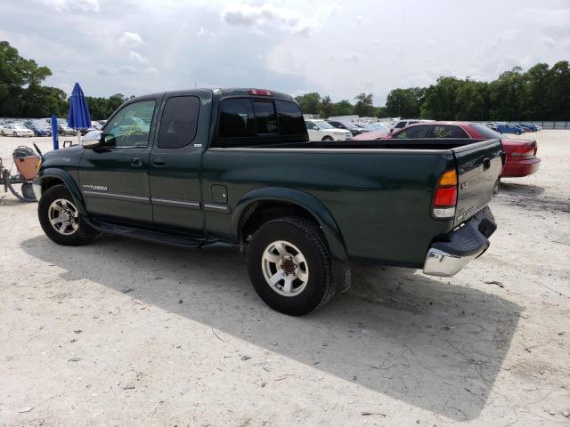 5TBRT34151S183471 - 2001 TOYOTA TUNDRA ACCESS CAB GREEN photo 2