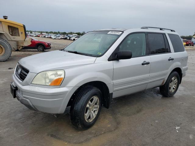 2HKYF18514H564420 - 2004 HONDA PILOT EXL SILVER photo 1