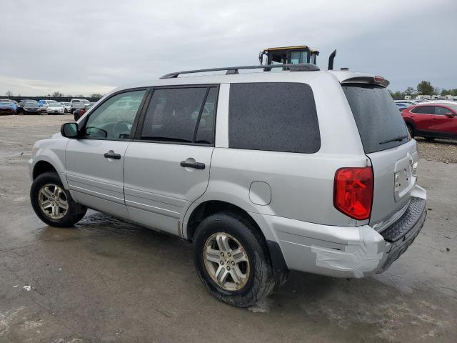 2HKYF18514H564420 - 2004 HONDA PILOT EXL SILVER photo 2