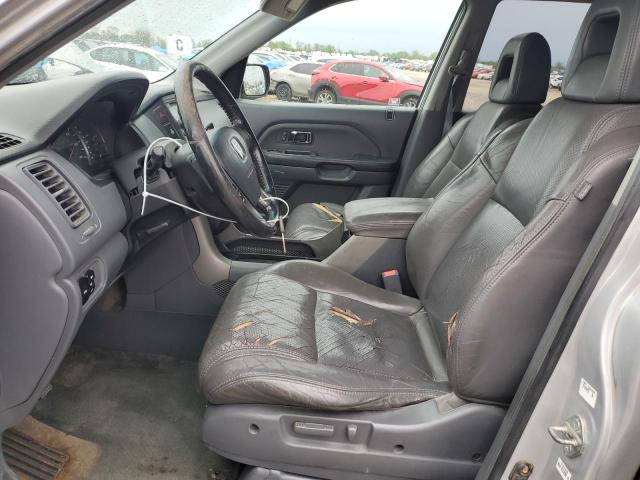 2HKYF18514H564420 - 2004 HONDA PILOT EXL SILVER photo 7