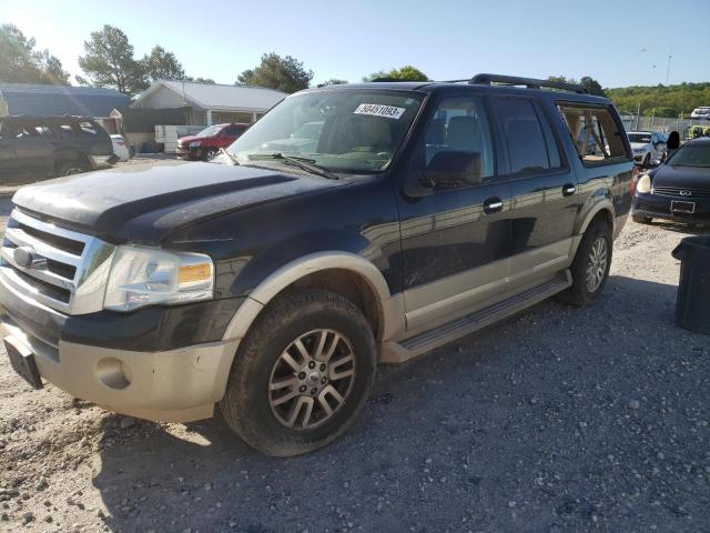 1FMJK1J59AEB19440 - 2010 FORD EXPEDITION EL EDDIE BAUER BLACK photo 1