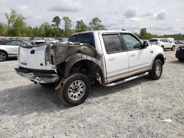 1FTRW08L71KD71876 - 2001 FORD F150 SUPERCREW WHITE photo 3