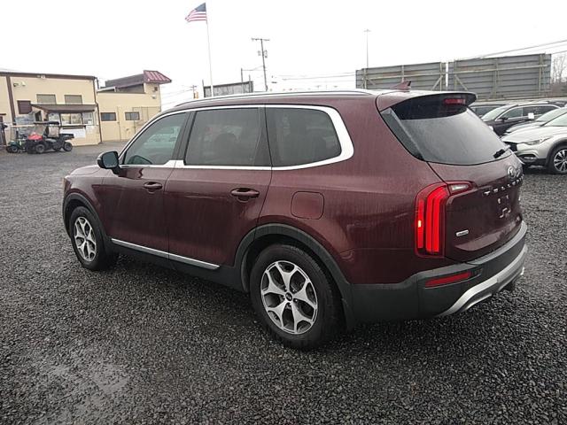 5XYP3DHC7LG050372 - 2020 KIA TELLURIDE EX BURGUNDY photo 3