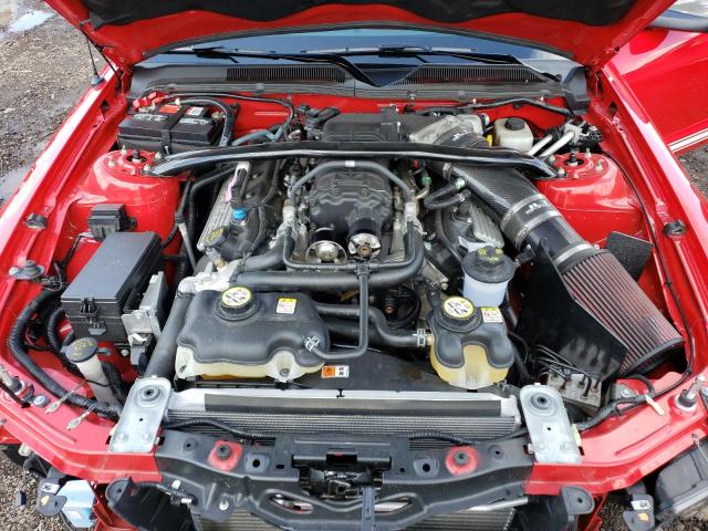 1ZVHT88S275278326 - 2007 FORD MUSTANG SHELBY GT500 RED photo 11