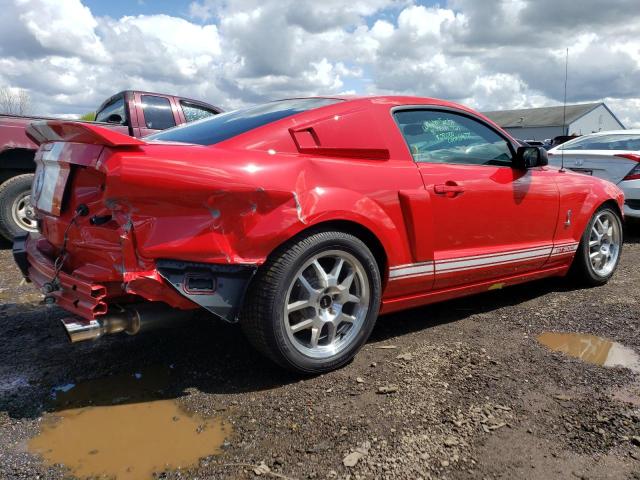 1ZVHT88S275278326 - 2007 FORD MUSTANG SHELBY GT500 RED photo 3