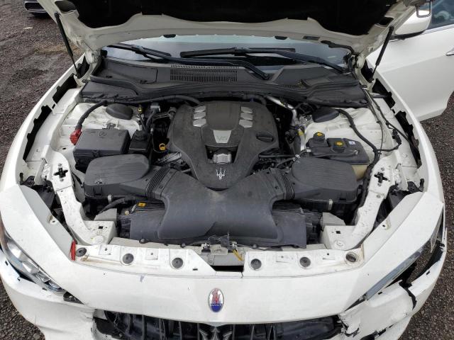 ZAM57XSAXE1086446 - 2014 MASERATI GHIBLI WHITE photo 11