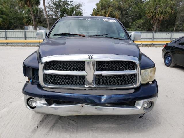 3D7HA18NX2G130314 - 2002 DODGE RAM 1500 BLUE photo 5