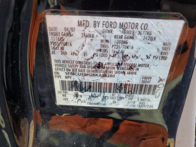 1FMCU59H28KA59280 - 2008 FORD ESCAPE HEV BLACK photo 12