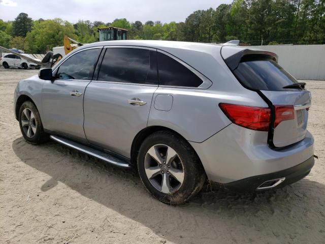 5FRYD3H26GB016891 - 2016 ACURA MDX SILVER photo 2