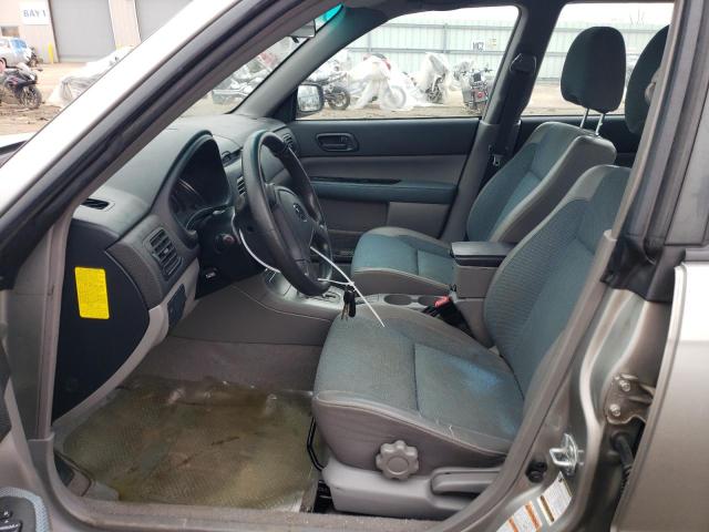 JF1SG636X5H706558 - 2005 SUBARU FORESTER 2.5X GRAY photo 7