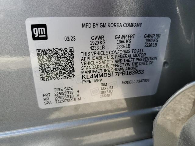 KL4MMDSL7PB163953 - 2023 BUICK ENCORE GX SELECT SILVER photo 12