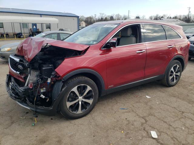 5XYPHDA18HG281380 - 2017 KIA SORENTO EX RED photo 1