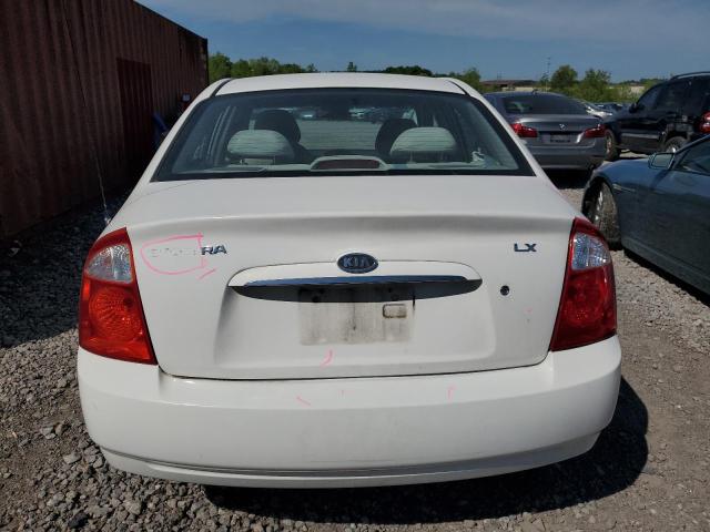 KNAFE121945015559 - 2004 KIA SPECTRA LX WHITE photo 6