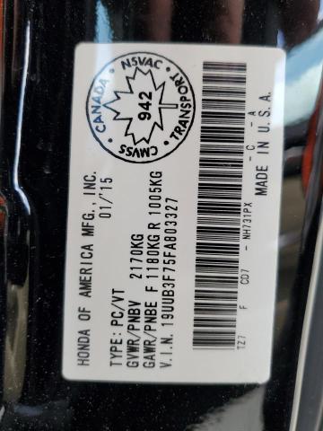 19UUB3F75FA803327 - 2015 ACURA TLX ADVANCE 黑色 照片 12