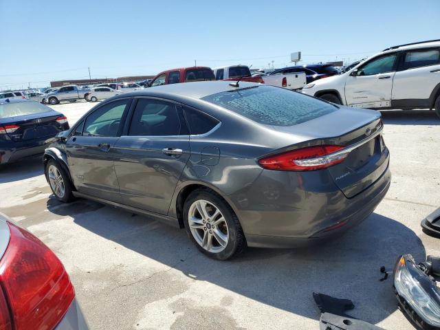 3FA6P0LU6JR286688 - 2018 FORD FUSION SE HYBRID GRAY photo 2