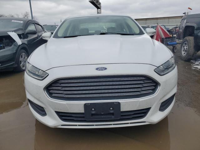 3FA6P0HR8DR370021 - 2013 FORD FUSION SE WHITE photo 5