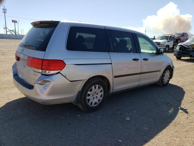 5FNRL3H29AB020868 - 2010 HONDA ODYSSEY LX SILVER photo 3