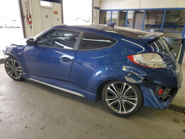 KMHTC6AE7GU283383 - 2016 HYUNDAI VELOSTER TURBO BLUE photo 2