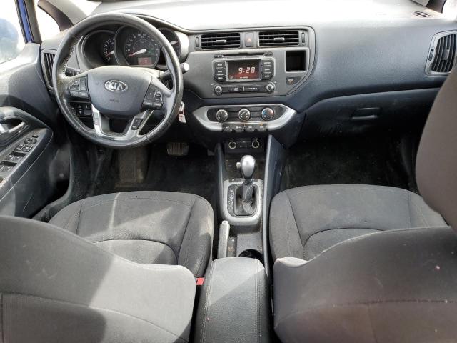 KNADN4A32F6422566 - 2015 KIA RIO EX BLUE photo 8