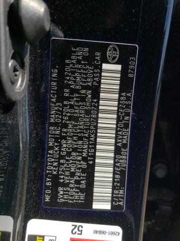 4T1G11AK5PU780724 - 2023 TOYOTA CAMRY SE NIGHT SHADE BLACK photo 13