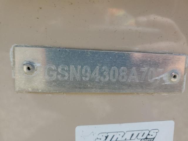 GSN94308A707 - 2007 STRATOS BOAT Білий фото 10