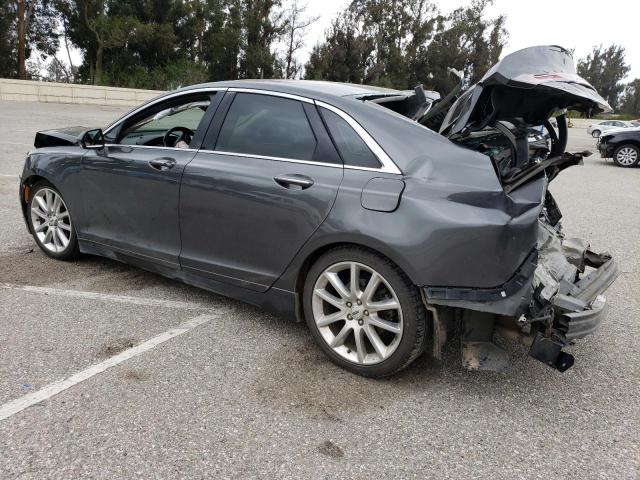 3LN6L2LU9FR625884 - 2015 LINCOLN MKZ HYBRID GRAY photo 2