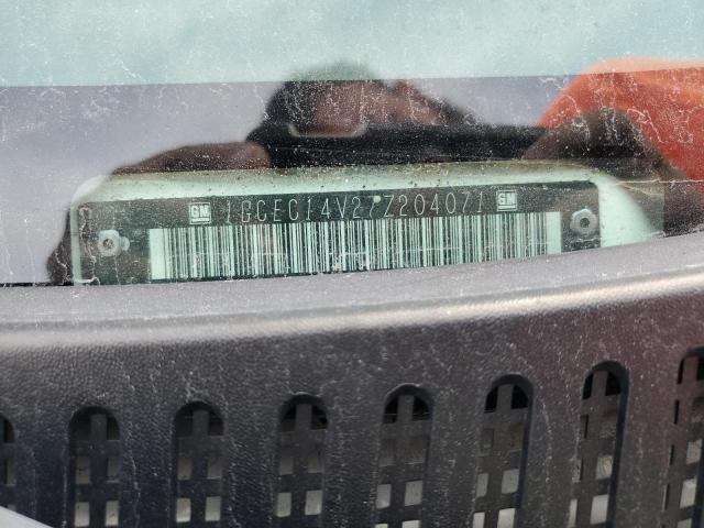 1GCEC14V27Z204071 - 2007 CHEVROLET SILVERADO C1500 CLASSIC Ağ foto 12