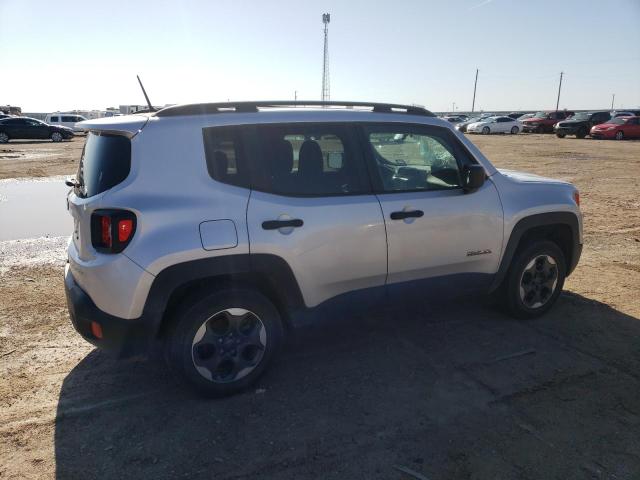 ZACCJBAB8JPH03461 - 2018 JEEP RENEGADE SPORT SILVER photo 3