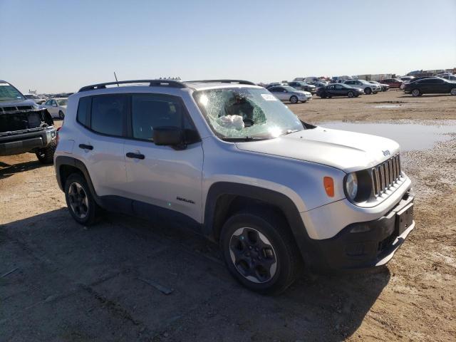 ZACCJBAB8JPH03461 - 2018 JEEP RENEGADE SPORT SILVER photo 4