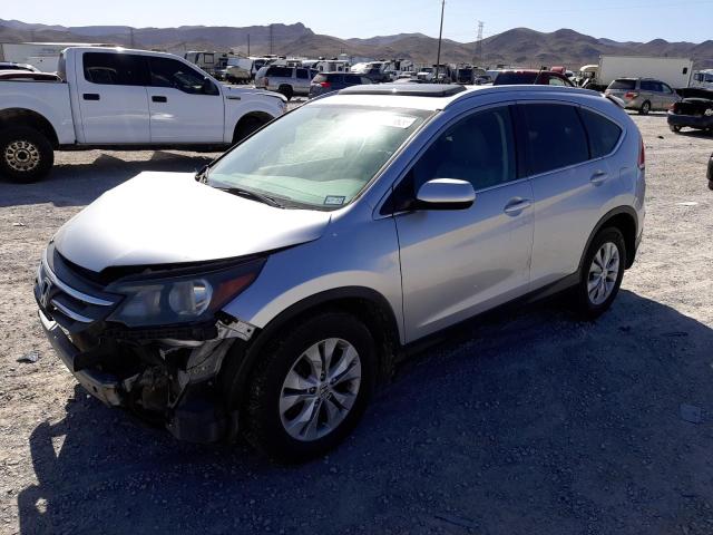 2HKRM4H70EH704617 - 2014 HONDA CR-V EXL SILVER photo 1