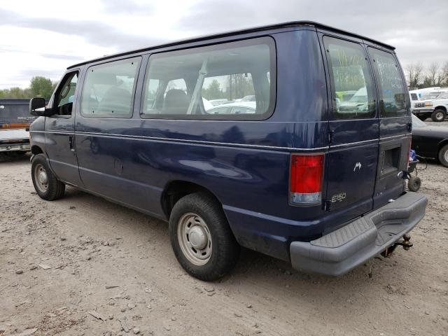 1FMRE11W45HB19059 - 2005 FORD ECONOLINE E150 WAGON BLUE photo 2