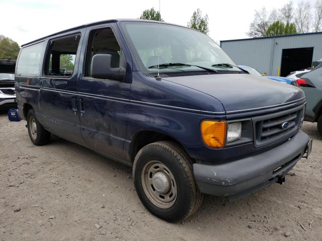 1FMRE11W45HB19059 - 2005 FORD ECONOLINE E150 WAGON BLUE photo 4