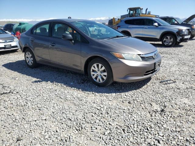 19XFB2F56CE070813 - 2012 HONDA CIVIC LX GRAY photo 4