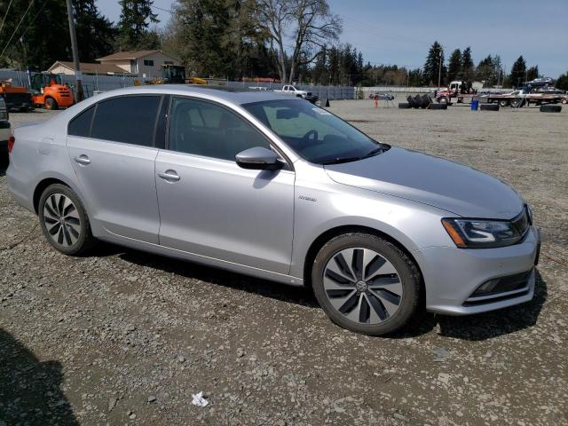 3VW637AJ5GM269486 - 2016 VOLKSWAGEN JETTA HYBRID SILVER photo 4