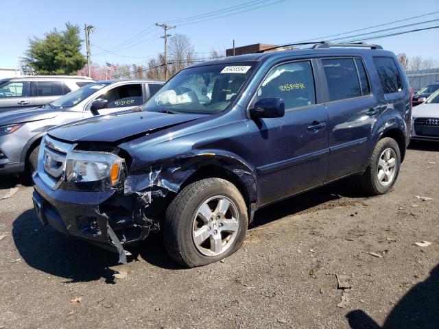 5FNYF4H66BB040265 - 2011 HONDA PILOT EXL BLUE photo 1