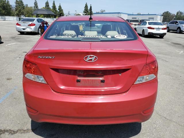 KMHCU4AE3DU298539 - 2013 HYUNDAI ACCENT GLS RED photo 6