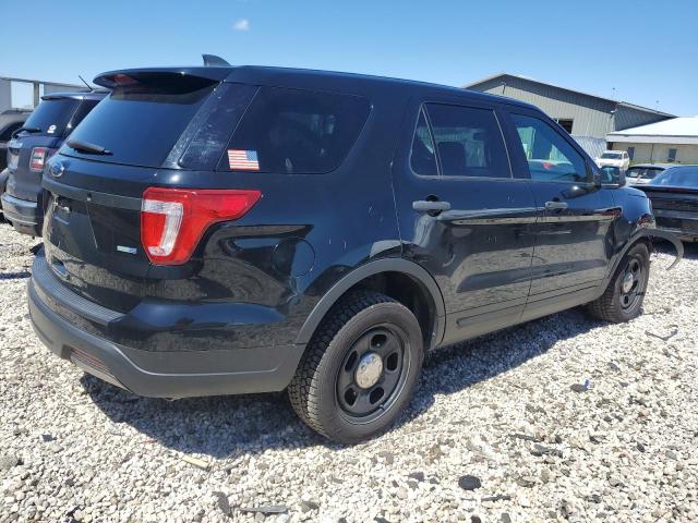 1FM5K8AR3JGC44161 - 2018 FORD EXPLORER POLICE INTERCEPTOR أسود صورة 3